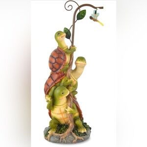 Turtle Figurine Decor, Solar Turtle Outdoor Statue for Home, Yard, Lawn, Porch